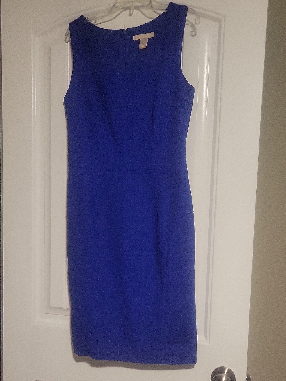 Banana Republic Royal Blue Sleeveless Midi Sheath Dress